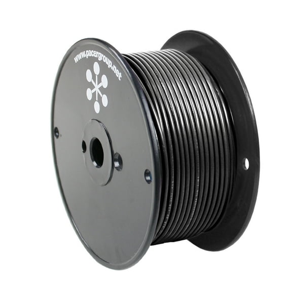 Pacer Black 8 AWG Primary Wire - 250  [WUL8BK-250]