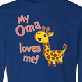 thumbnail image 4 of Inktastic My Oma Loves me- cute giraffe Long Sleeve Youth T-Shirt, 4 of 5