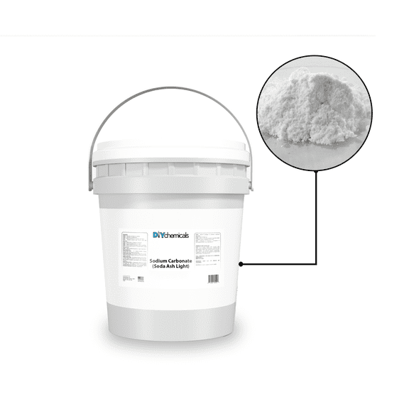 DIYChemicals Soda Ash Light 40 Pounds Pail (40lbs)