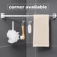 thumbnail image 2 of 8pcs 360° Rotating Ring Curtain Rod Brackets No Drilling, Unlimited Installation Angle, Self Adhesive Tension Rod Curtain Rod Holders, Curtain Rod Hooks Hangers, White, 2 of 5