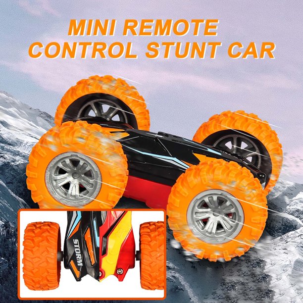 2022 Kids Toys Remote control Mini Remote Control TwoSided Car Spin Roll Children Remote