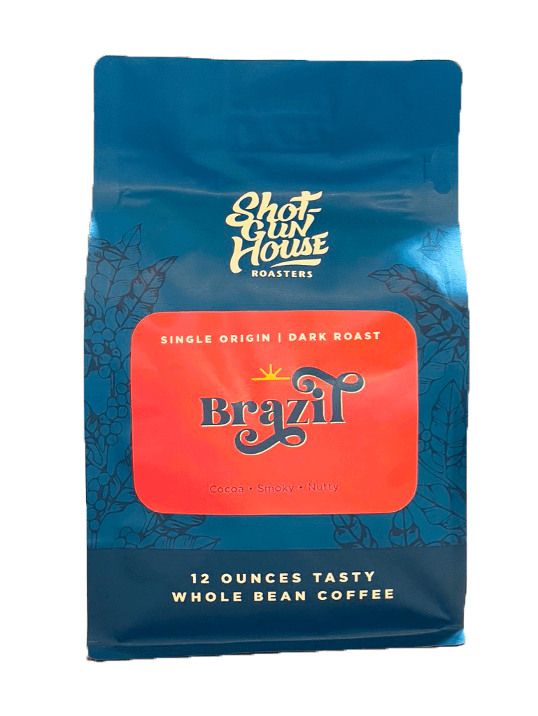 Shotgun Coffee - Brazil, Whole Bean, Dark Roast, 12oz