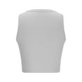 thumbnail image 4 of AherBiu Crop Tops for Women Going out Tops Sleeveless Tank Tops Stretch Slim Fitted Crewneck Camisole Undershirt, 4 of 5