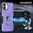 thumbnail image 2 of for Xiaomi Redmi A1 Case with Metal Ring Kickstand for Women & Men, Heavy-Duty Protection Shockproof Bumper Cover Case for Xiaomi Redmi A1 TY Purple, 2 of 18