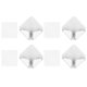 thumbnail image 1 of Lot de 4 supports de cordon d'alimentation muraux auto-adhésifs sans perforation pour prise d'alimentation domestique, argent, 1 of 4