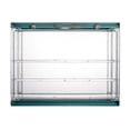 thumbnail image 2 of Caja de almacenamiento de pantalla transparente Zulema vitrina a prueba de polvo verde 30x17x23.3cm, 2 of 8