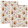 thumbnail image 2 of Three Ring Binder Cute Cartoon Squirrel 1.5 Inch Round Binder D-Rings for Office Supplies and More, 2 of 10