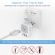 thumbnail image 5 of Adaptador de corriente TESSAN Italy Travel con 4 tomas y 3 puertos USB, 5 of 6