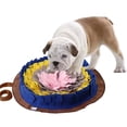 thumbnail image 1 of maskred Pet Dog Smell Training Sniffing Feeding Round Mat Interactive Toy Cushion Bite Resistant Washable Pad Blue, 1 of 1