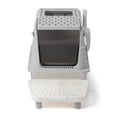 thumbnail image 7 of ZephyPaws tainless Steel Litter Box，with Lid High Wall Sides Enclosure, Non-Sticky, Anti-Leakage, Easy Cleaning, with Cat Mat & Metal Scoop, Easy to Clean, 7 of 7