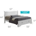 thumbnail image 2 of Glory Furniture Louis Phillipe Full Storage Bed in White Color, 2 of 14