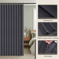 thumbnail image 5 of DONGPAI Extra Large Room Divider Curtain, Indoor/Outdoor Multifunctional Vertical Drapes with Hooks Waterproof Shower Curtain for Living Room Bedroom Bathroom, 100"x 84", Dark Gray, 1 Panel, 5 of 9