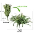 Poetree Artificial Ferns for Outdoors, Set of 2 Large Fake Ferns Faux