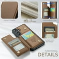 thumbnail image 4 of For Samsung Galaxy S26 Case with Card Holder, Wallet Case for Women Men with RFID Blocking, Durable Leather Kickstand Magnetic Clasp Shockproof Phone Case, 4 of 11