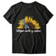 thumbnail image 4 of Puntoco Mujeres Casual Carta Impresión Mangas Cortas O-Cuello Camiseta Suelta Blusa tops Puntoco Puntoco-3484, 4 of 6