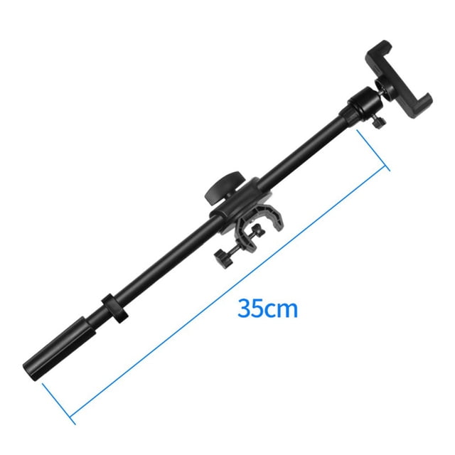 GLFILL Support Rotatif pour Téléphone Intelligent 35CM, Bras Croisés, Clip pour Micro, Support d'Extension, Support pour Cellulaire