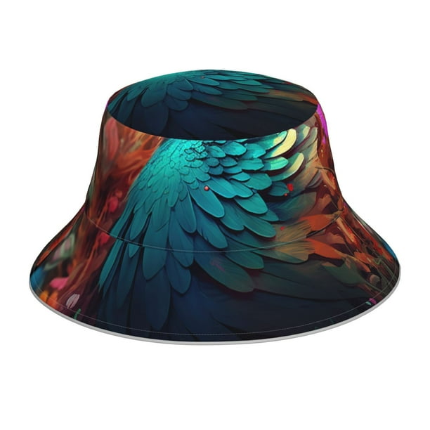Balery Colorful Flower Bird Sombreros para el sol para hombre y mujer, sombrero de pescador con UPF 50+