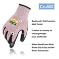thumbnail image 5 of DEX FIT CRU553 Red Level 5 Cut Resistant Gloves (Power Grip, Durable Foam, Large) - 1 Pair, 5 of 6