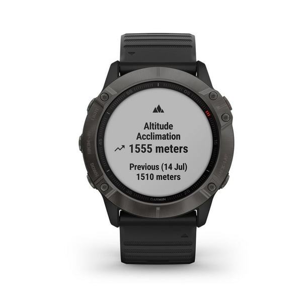 Garmin Fenix 6X Sapphire GPS Smartwatch and Fitness Tracker with Incident Detection Black 010 02157 10 Walmart