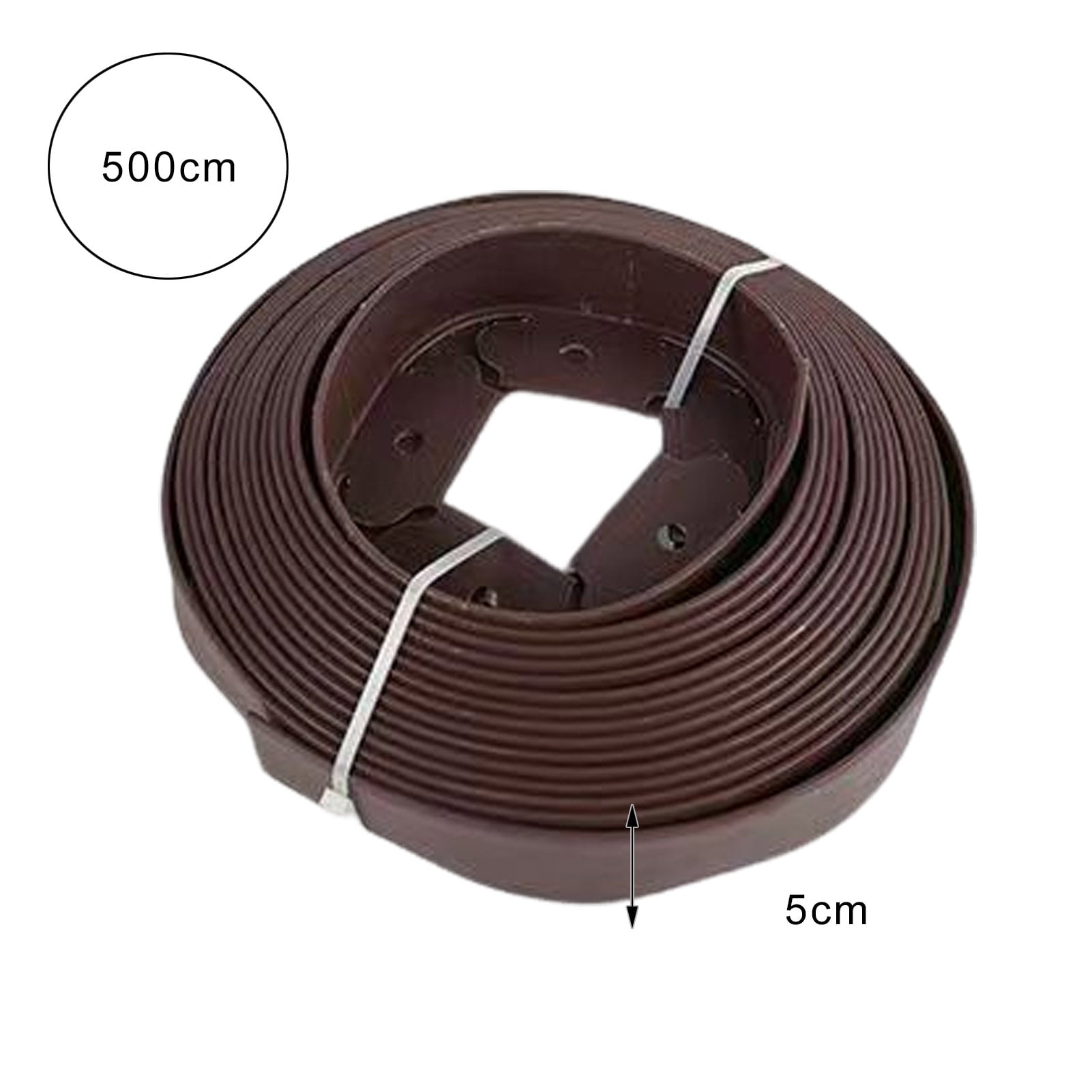 Callipe Landscape Edging Border No Dig All-weather Garden Isolation Edging Border with Spikes Easy-to-Install Cuttable Isolation Edging for Flower Beds Yard