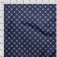 thumbnail image 4 of oneOone Rayon Navy Blue Fabric Block Craft Projects Decor Fabric Printed By The Yard 56 Inch Wide-DT, 4 of 8