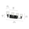 thumbnail image 3 of Kichler Lighting - Shailene - 4 Light Bath Vanity-8.25 Inches Tall and 29.75, 3 of 5