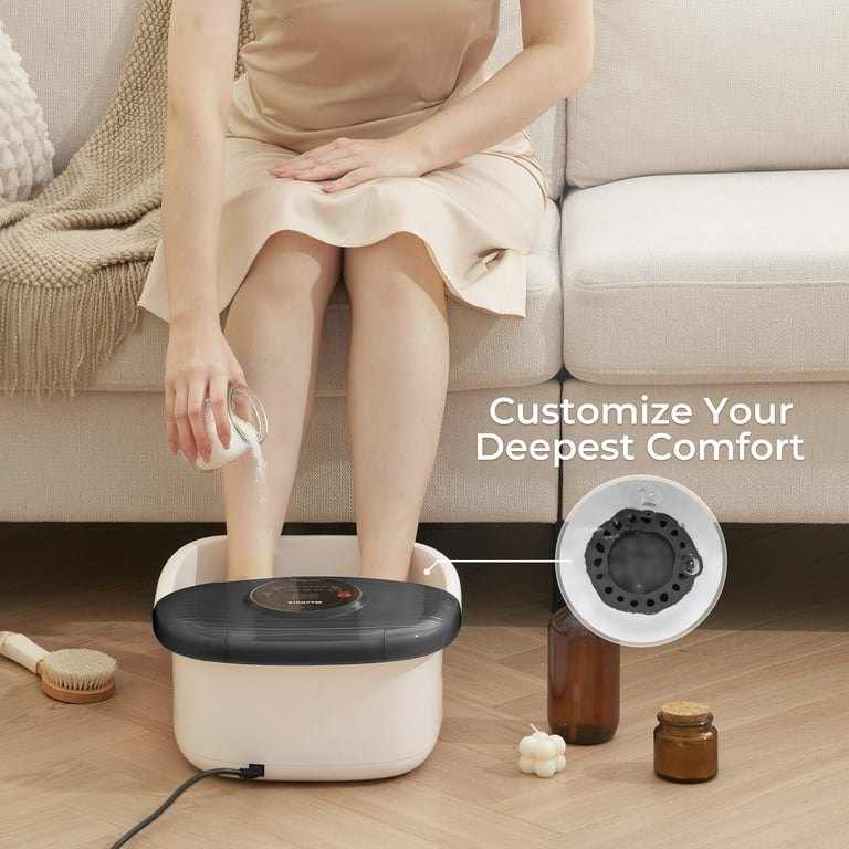 foot spa bath massager with heat bubbles vibration Vibromasseur va et vient