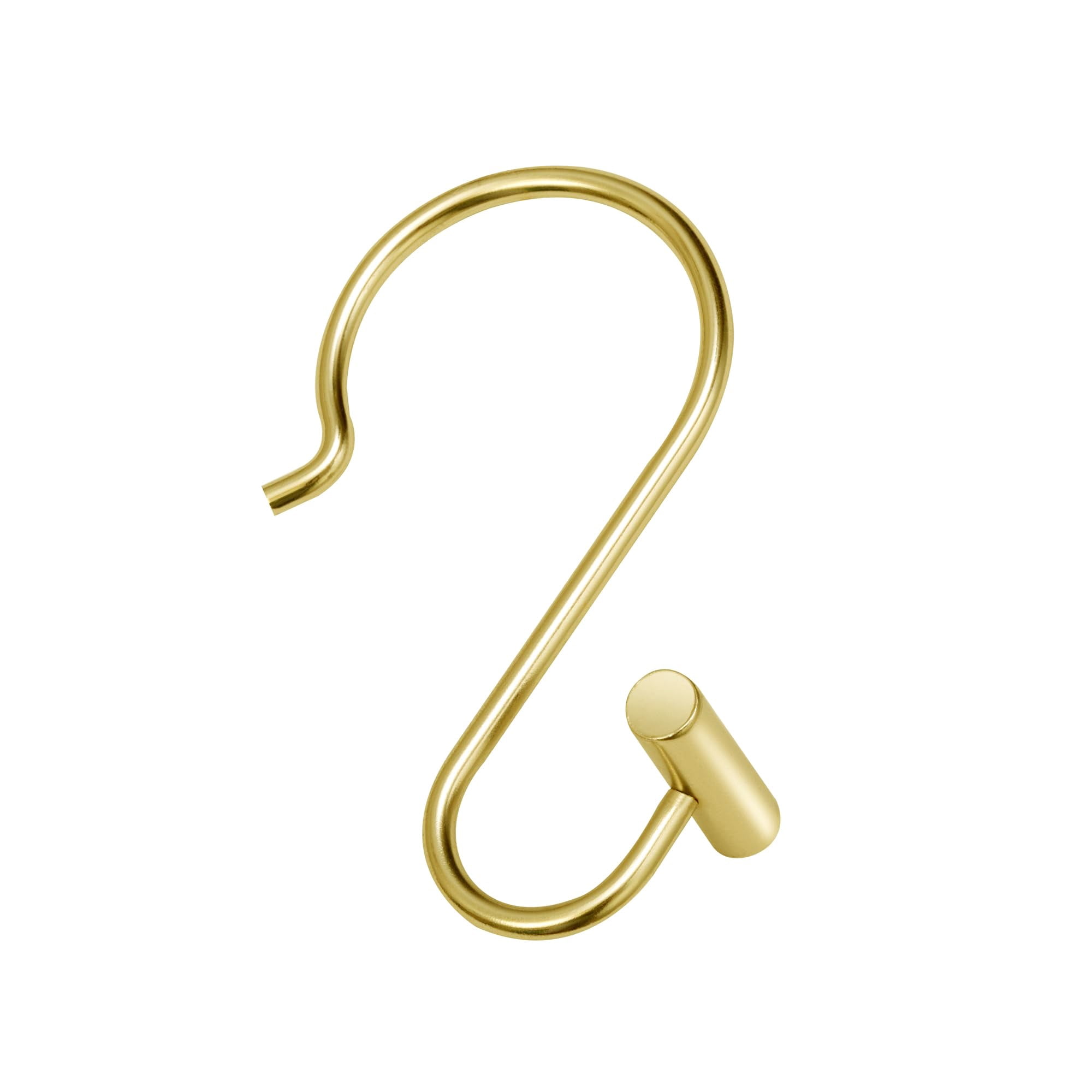 Utopia Alley HK25GD Rust Resistant Shower Curtain Hooks Rings for Bathroom, Gold - Set of 12