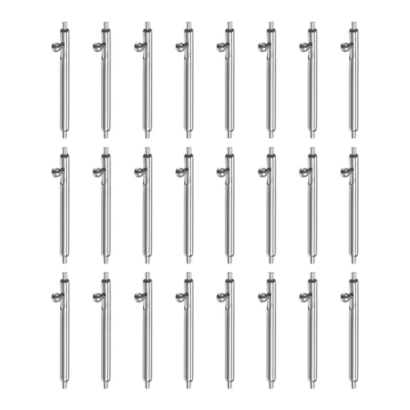 24pcs 18mm Quick Release Spring Bar 1.5mm Diameter Stainless Steel Watch Pins