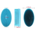 thumbnail image 4 of DNC Exfoliating Silicone Body Scrubber Shower Bath Body Brush Easy to Clean, Lathers Well, Eco Friendly, Long Lasting (Blue） Blue, 4 of 19
