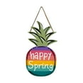 thumbnail image 1 of fsxdhpcsgfc Wooden Door Hangs For Spring Decoration Pineapple Shaped Wooden Door Hangs Farmhouse Front Small Decorations Double Wreath Hanger for Front Door Welcome Door Hanger for Wreath Front Door, 1 of 4
