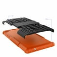 thumbnail image 5 of Goldcherry For Lenovo Tab 3 Essential TB3-730F Case Hybrid Armor with Stand Detachable Dual Layer Protective Shell Hard Back Cover For Lenovo Tab 3 7 inch Models TB3-730F, TB3-730X (Orange), 5 of 6