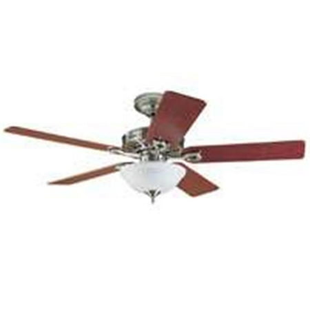 Hunter Fan 53058 22460 Ceiling Fan Nickel With Light 52 In
