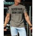thumbnail image 3 of Gymish Silver Hair Iron Core Workout Shirts for Men – Mens Gym Shirt, Gym TShirts for Men, Gym Clothes for Men, Men's Workout Shirts, Motivational Gym Wear, Athletic Gym T-Shirt, 3 of 5