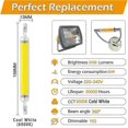 thumbnail image 5 of 30W R7S LED Bulb 189mm Cool White 6000K 3000LM, Dimmable 360 Linear COB Bulb, 300W Halogen Equivalent, J189 for Flood Lights, 5 of 5
