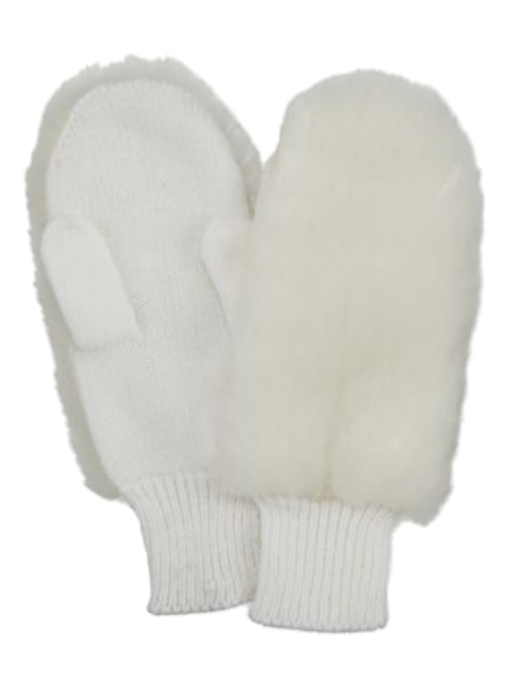 womens faux fur mittens