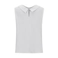 thumbnail image 5 of FDGIU Women's 2025 Summer Linen Shirts - Sleeveless Button Down Blouse, V-Neck Linen Tank Tops for Work/Casual, 5 of 5
