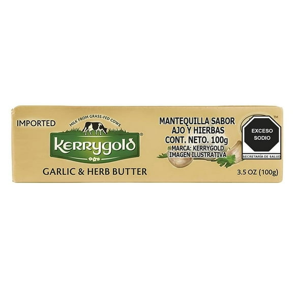 Mantequilla Kerrygold ajo y hierbas 100 g