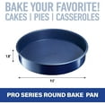 thumbnail image 4 of Moule Rond Granitestone Diamond Pro Bleu 9,5 po Série Pro en Aluminium Antiadhésif Va au Lave-Vaisselle, 4 of 6