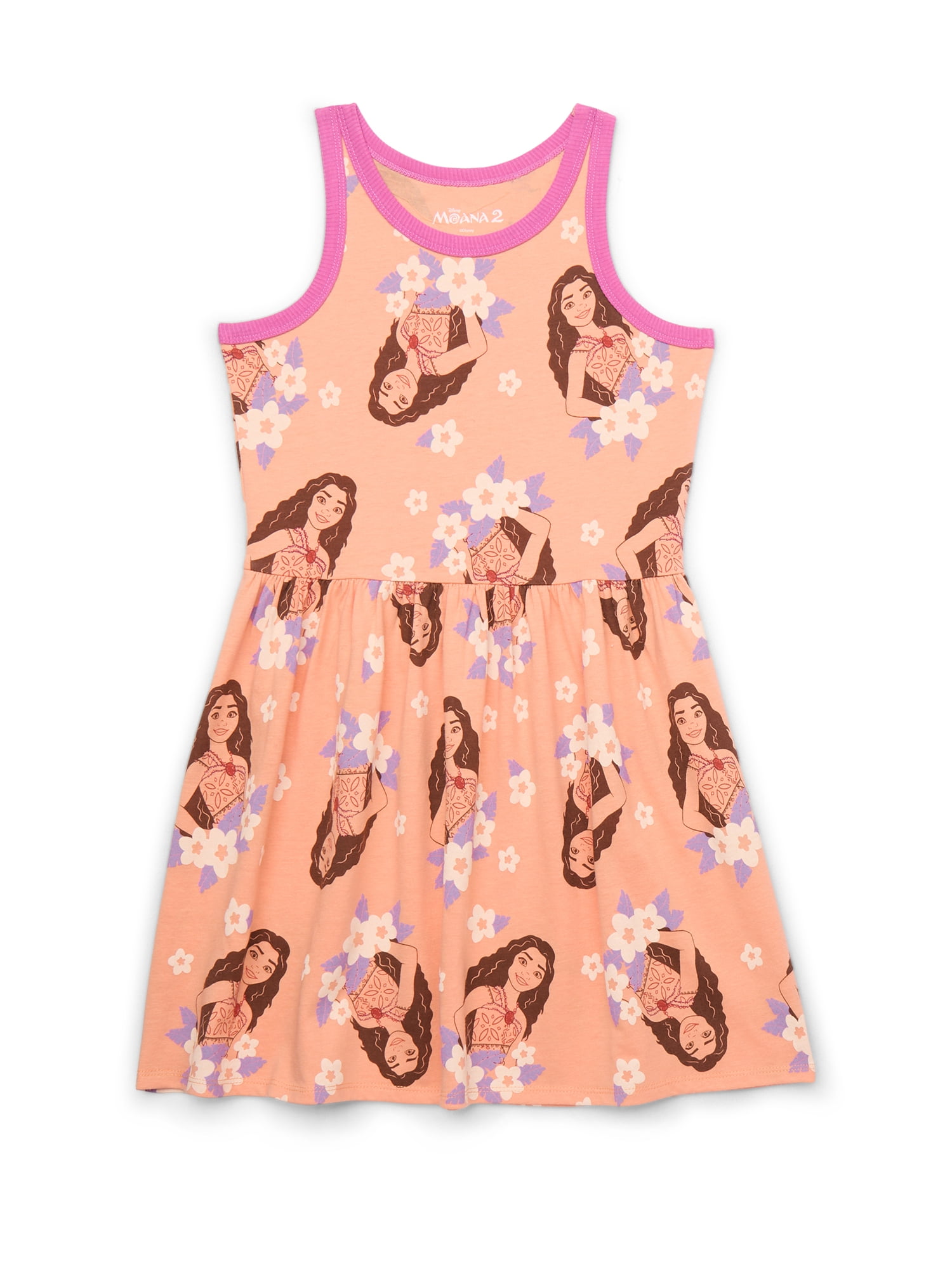 Moana Girls Graphic Print Skater Dress, 2-Pack, Sizes 4-12