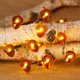 thumbnail image 4 of Cadena de luces LED de 3 metros con 30 luces y 8 modos de parpadeo, decorativas, impermeables, que funcionan con pilas, con control remoto y temporizador para fiestas de Navidad, Acción de Gracias y H, 4 of 5
