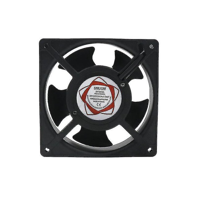 High-temperature Axial Fan For Fireplace - Insertable, Metal Blades, Silent, Universal (120 X 120 X 38mm)