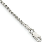 Sterling Silver 1.75mm Round Spiga Chain (7 X 1.75) Made In Italy qsp050-7
