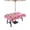 Pink, variant on Outdoor Tablecloth with Umbrella Hole Zipper Giraffes Flowers Round Tablecloth 54" Waterproof Table Cloth A Girl Who Likes Giraffes Elegant Animals Black Patio Table Cover Tablecloths for Picnic
