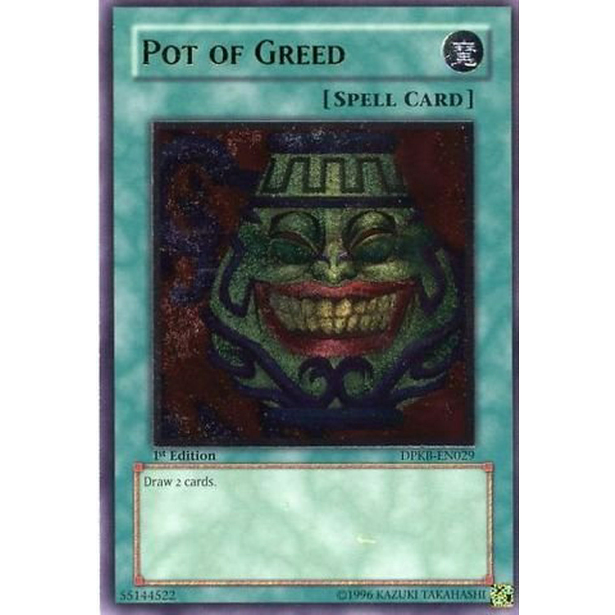 Yu Gi Oh Pot Of Greed Dpkb En029 Duelist Pack Kaiba Unlimited Edition Ultimate Rare Walmart Canada