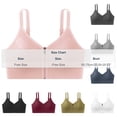 thumbnail image 3 of Yxbdin Zipped Front Closure Bras for Women No Underwire Sports Bra Full Coverage Push Up Bras Lightweight Soft Breathable Shockproof Bra Tops, 3 of 5