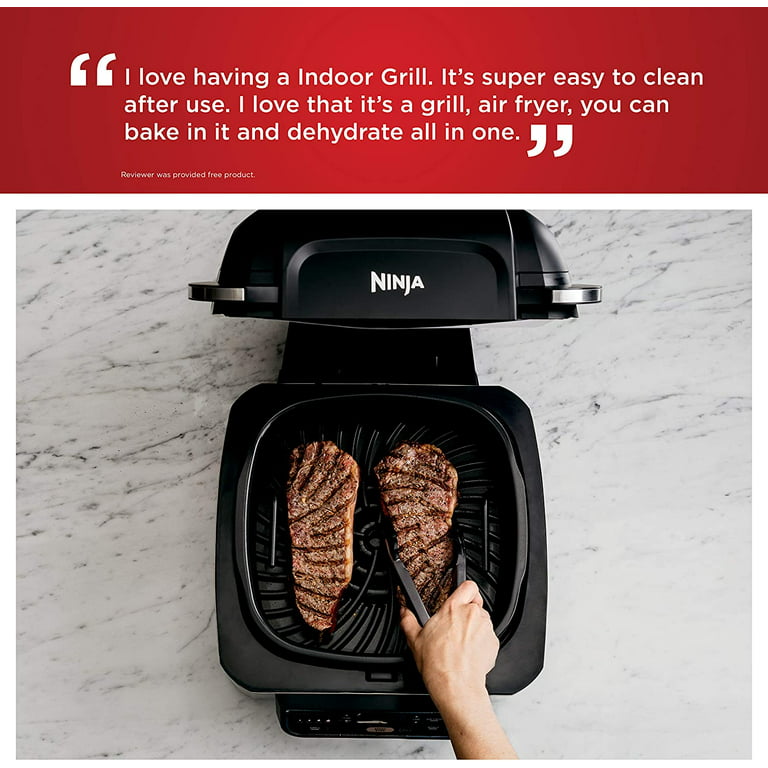  NINJA Foodi LG450 5-in-1, 4-qt. Air Fryer, Roast, Bake,  Dehydrate Indoor Electric Grill (Renewed): Home & Kitchen
