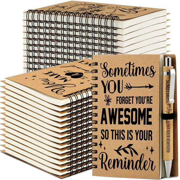 Cuaderno Tenceur Inspirational Gifts con bolígrafo, 36 juegos de 10 x 14 cm