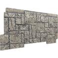 thumbnail image 3 of Ekena Millwork 49"W x 24 1/2"H x 1 1/4"D Castle Rock Stacked Stone, StoneWall Faux Stone Siding Panel, Linen Graphite, 3 of 9