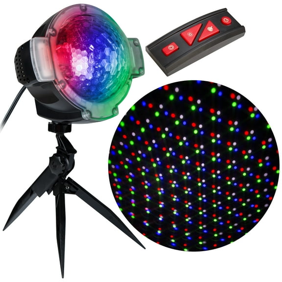 Christmas Lightshow Projector Light Snow Flurry Multi Color 10.24 in x 7.24 in x 7.00 in 1.83 lb
